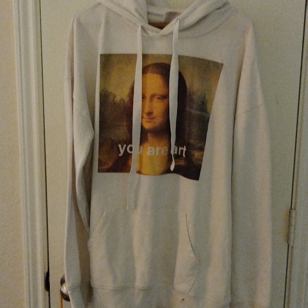 white hoodie